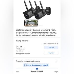 Septekon WiFi Security Cameras